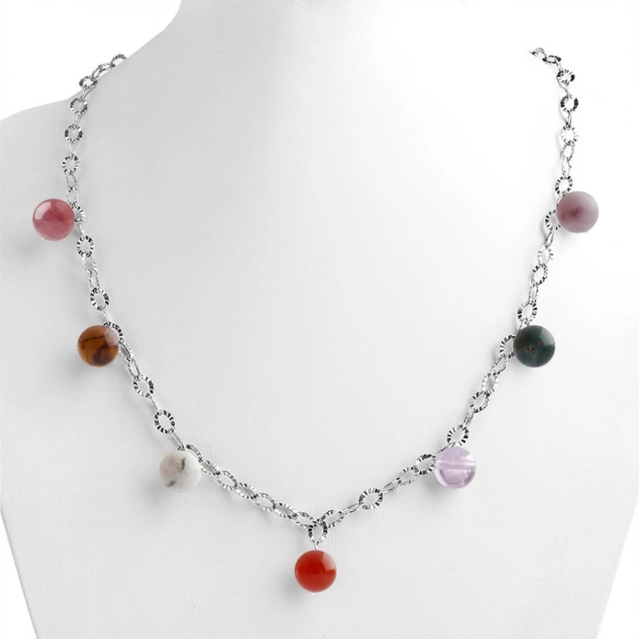 Özel Tasarım GÜMÜŞZİNCİR KOLYE:1747044632