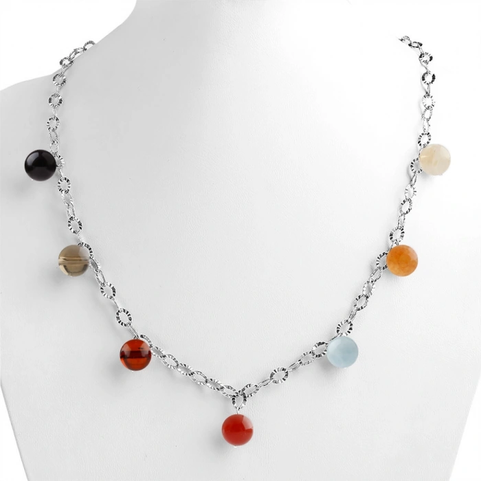 Özel Tasarım GÜMÜŞZİNCİR KOLYE:1747780028