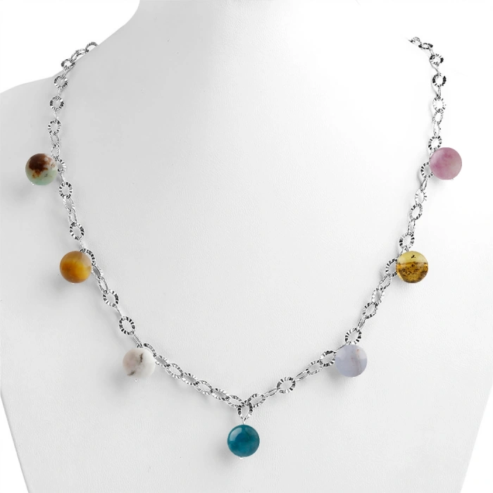 Özel Tasarım GÜMÜŞZİNCİR KOLYE:1747996172