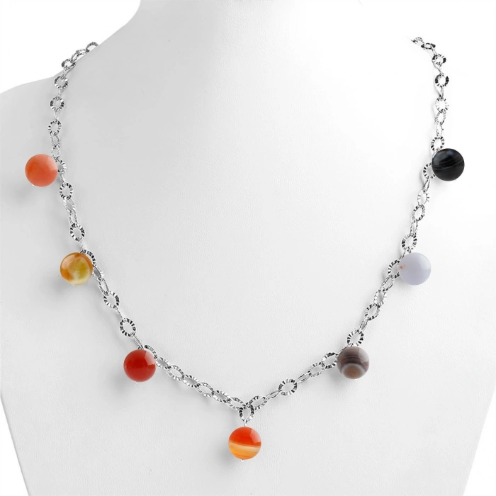 Özel Tasarım GÜMÜŞZİNCİR KOLYE:1748370572