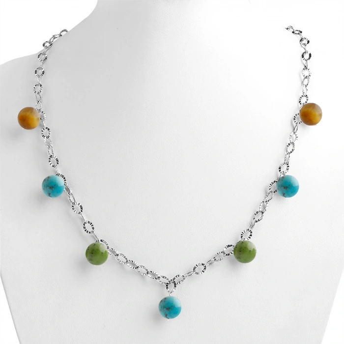 Özel Tasarım GÜMÜŞZİNCİR KOLYE:1750194600