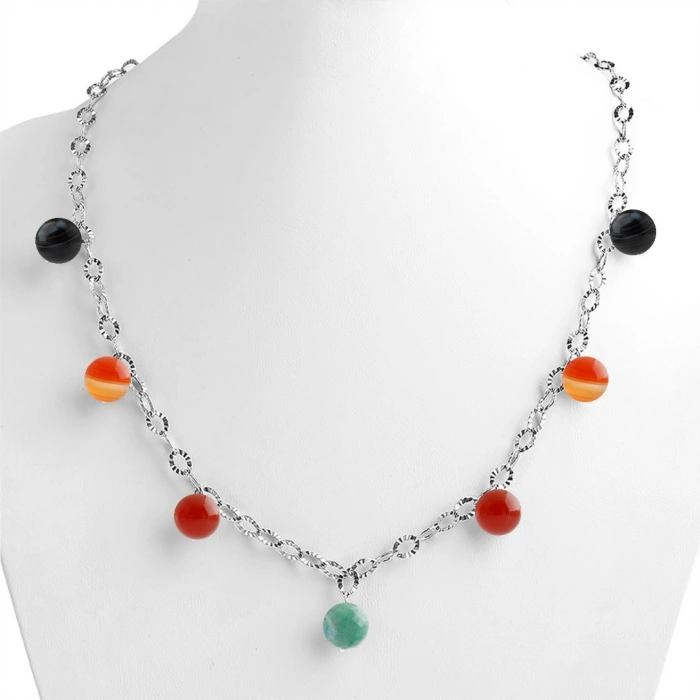 Özel Tasarım GÜMÜŞZİNCİR KOLYE:1750553508