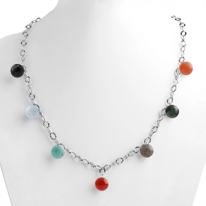 Özel Tasarım GÜMÜŞZİNCİR KOLYE:1750655438