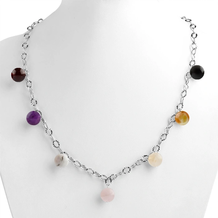 Özel Tasarım GÜMÜŞZİNCİR KOLYE:1750983181