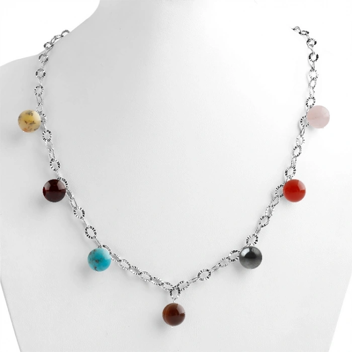 Özel Tasarım GÜMÜŞZİNCİR KOLYE:1751295759