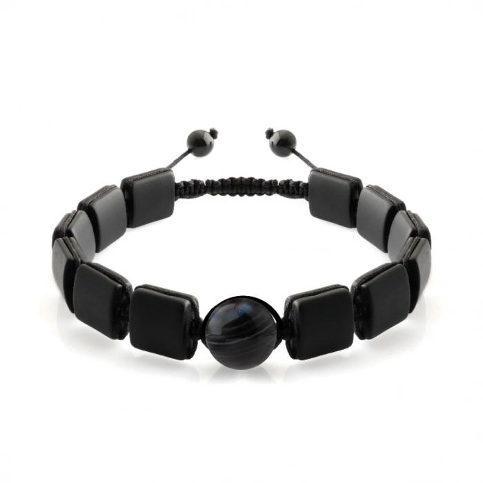 Özel Tasarım Kare Kesim Obsidyen:1732956413