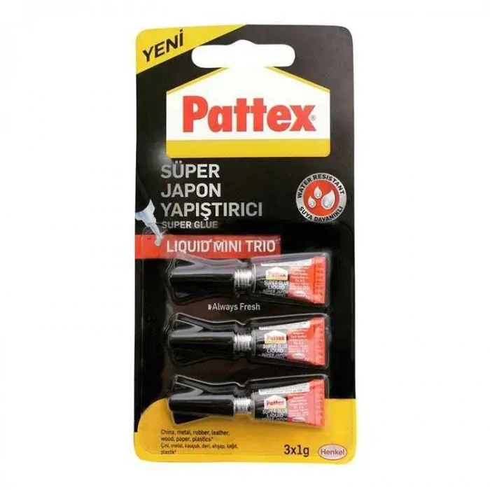 Pattex Super Glue Mini Trıo 1 Gr 3Lü