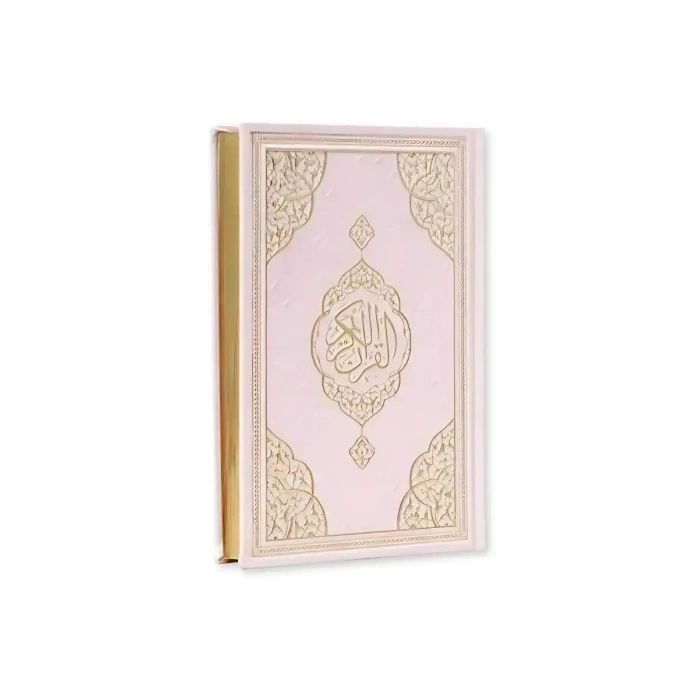 Pembe Hafız Boy Kuranı Kerim Kenar Yaldızlı Deri Cilt
