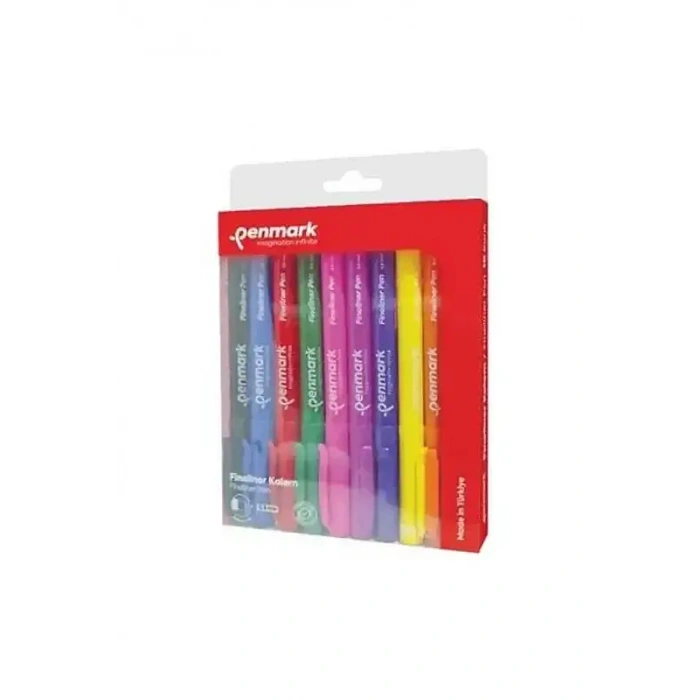 Penmark Fineliner Kalem 0.6 mm Japon Uç 10 Lu