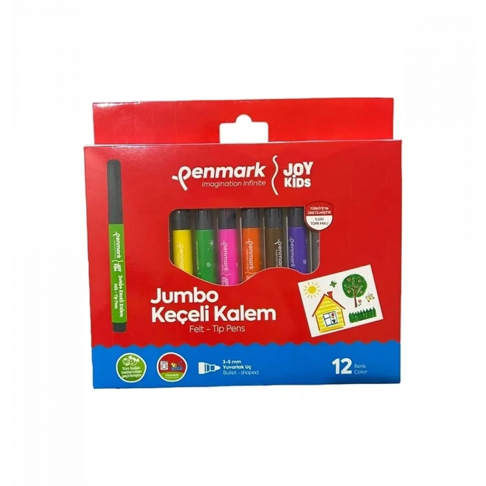 Penmark Yıkanabilir Süper Jumbo Keçeli Kalem 12 Li