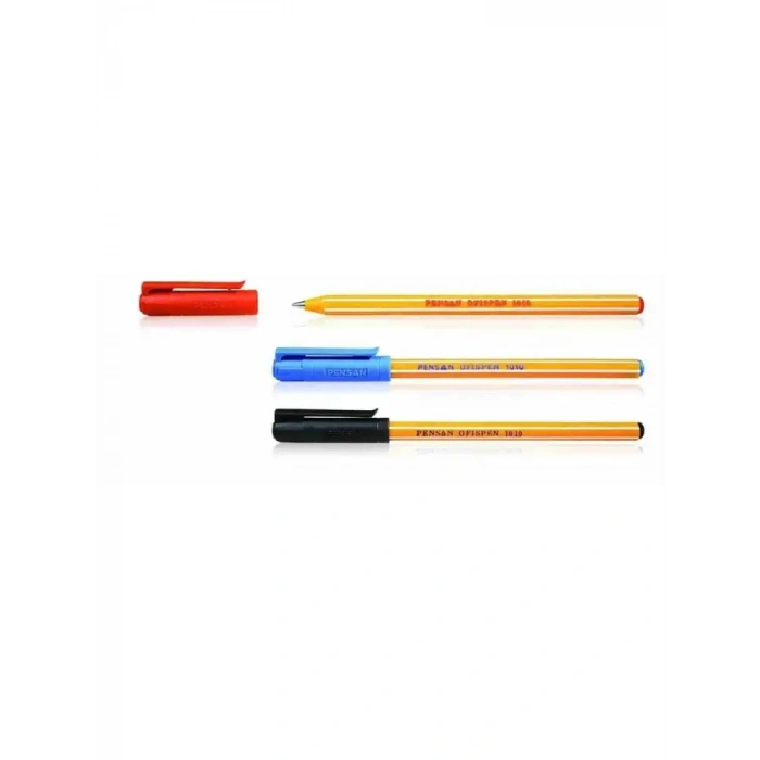 Pensan Ofispen Tükenmez Kalem 1 Mm Kırmızı