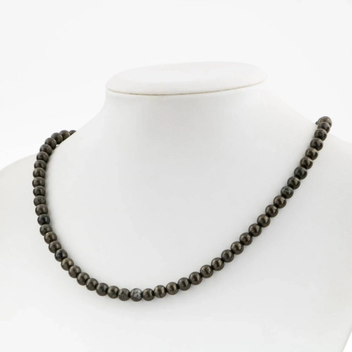 Pirit 6 mm Dizi Doğal Taş Kolye