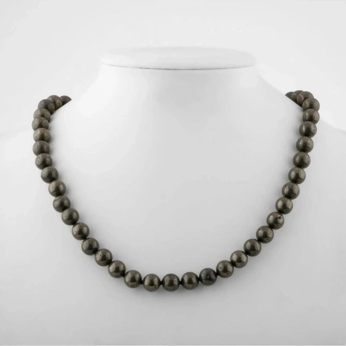 Pirit 8 mm Düğümlü Doğal Taş Kolye