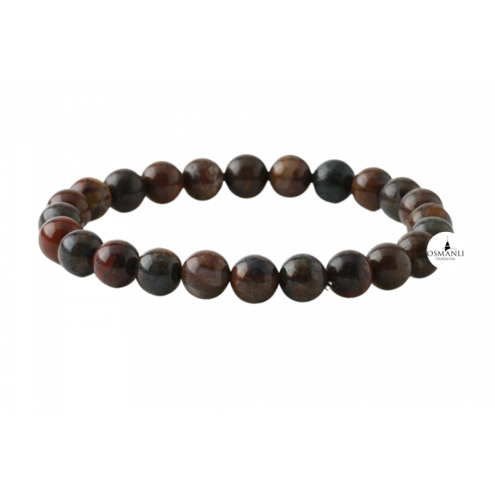 Pitersit 6mm Doğal Taş Bileklik