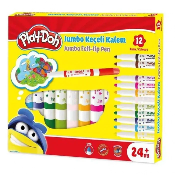 Play-Doh Keçeli Kalem Jumbo 6Mm 12Li