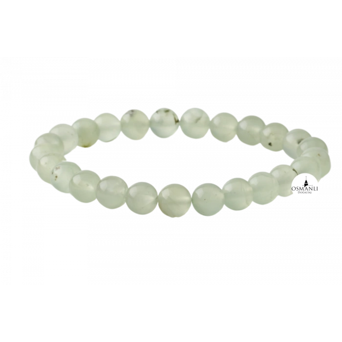 Prehnit 8mm Doğal Taş Bileklik