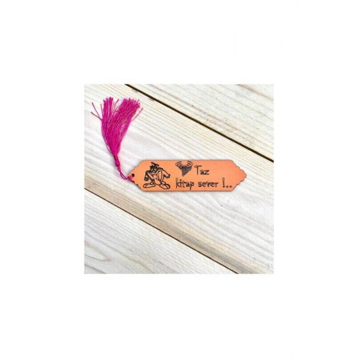 Püsküllü Kitap Ayraç - Taz Kitap Sever