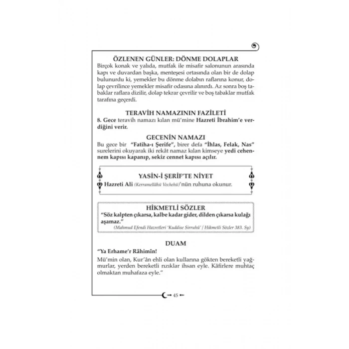 Ramazanı Şerif Ajandası