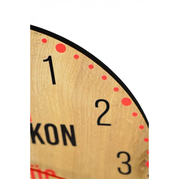 Türkçe Saat On Yatağa Kon Saat 30x30 cm