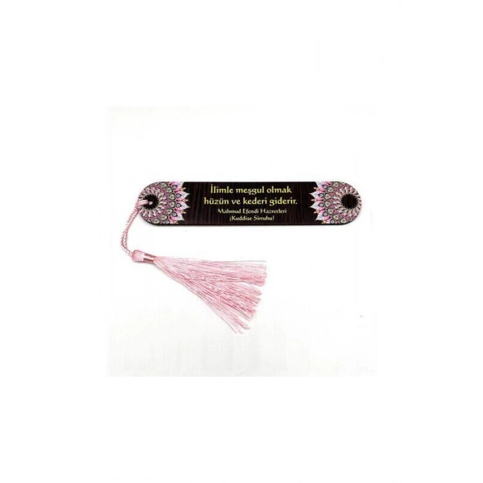 Resimli Püsküllü Kitap Ayraç - İlimle Meşgul Olmak