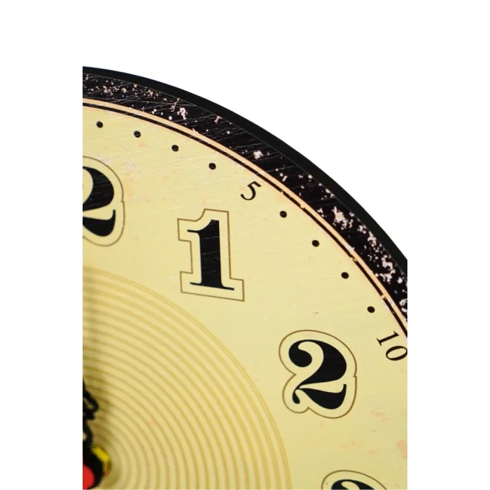 Retro Büyük Rakamlı Duvar Saati 30x30 cm