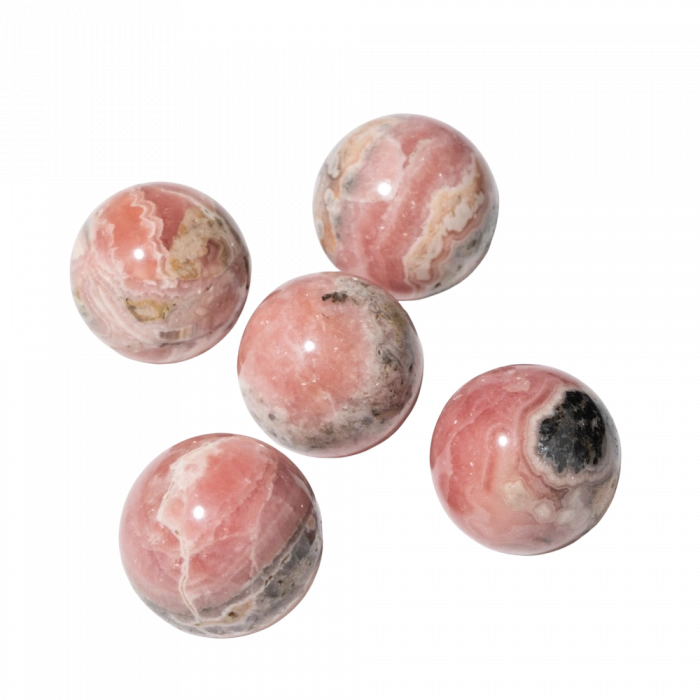 Rodokrozit Doğal Taş Küre Tımbıl El Taşı