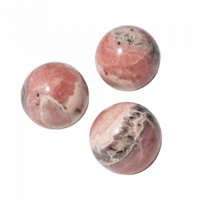 Rodokrozit Doğal Taş Küre Tımbıl El Taşı