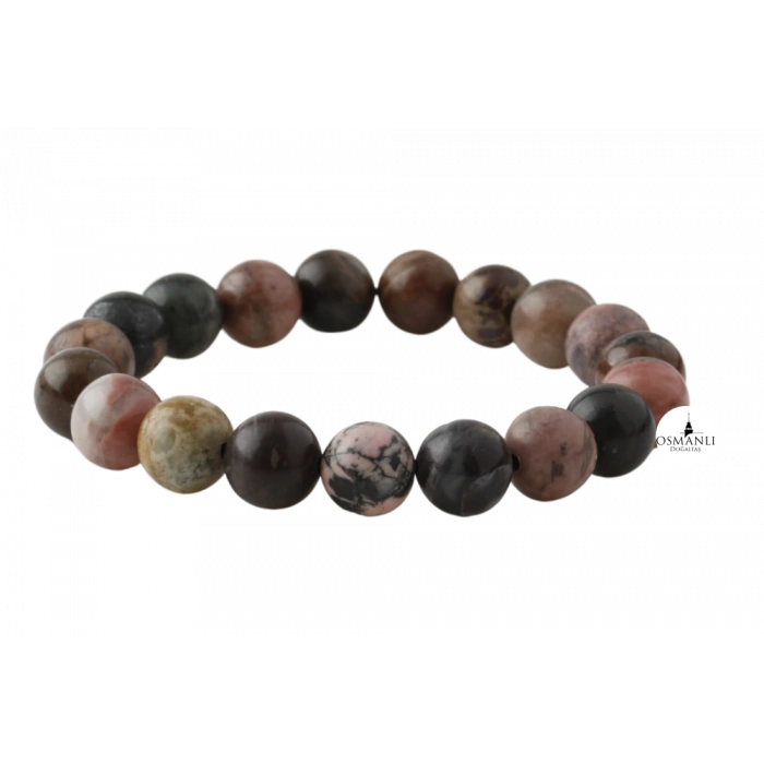 Rodonit 10mm Doğal Taş Bileklik