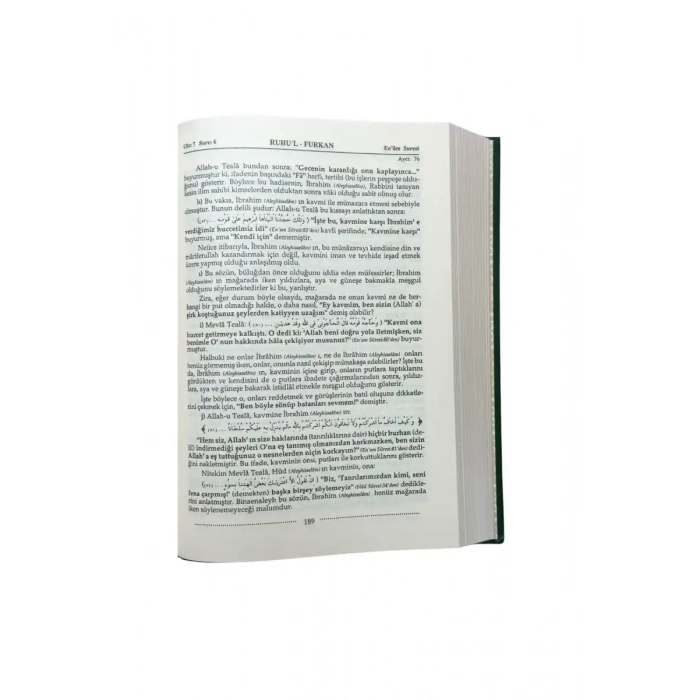 Ruhul Furkan Tefirsi 10. Cilt Orta Boy - Ciltli