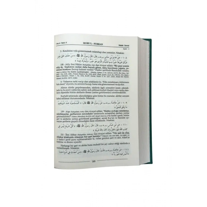 Ruhul Furkan Tefirsi 6. Cilt Orta Boy - Ciltli