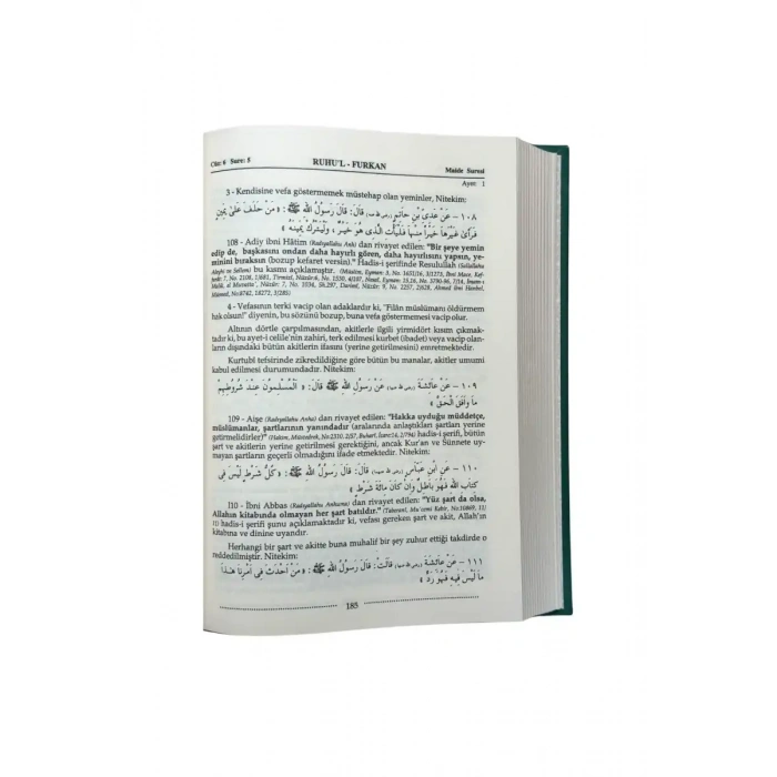 Ruhul Furkan Tefirsi 6. Cilt Orta Boy - Ciltli