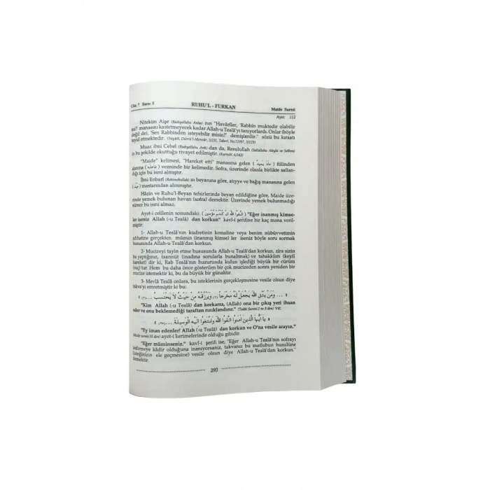Ruhul Furkan Tefirsi 8. Cilt Orta Boy - Ciltli