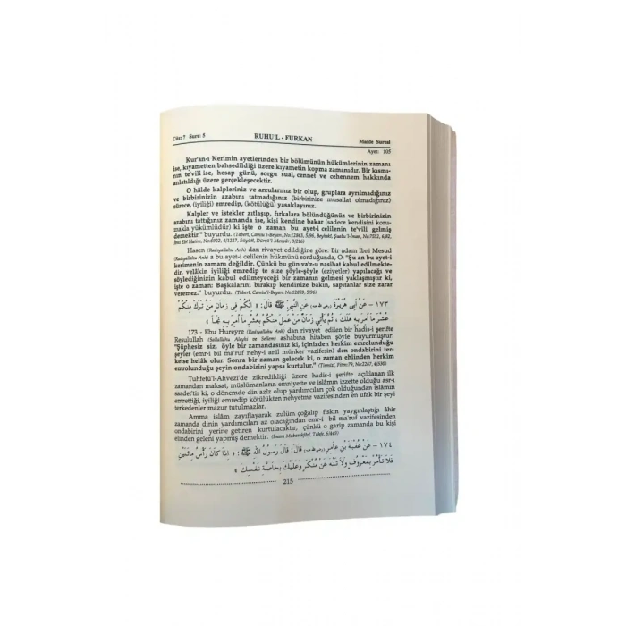 Ruhul Furkan Tefsiri 8. Cilt - Deri