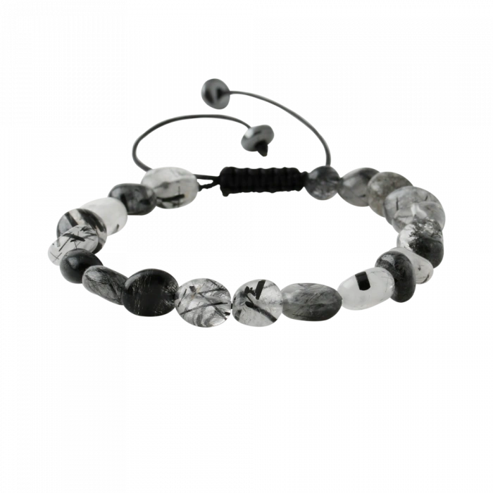 Rutilli Kuvars Natürel Kesim Doğal Taş Bileklik