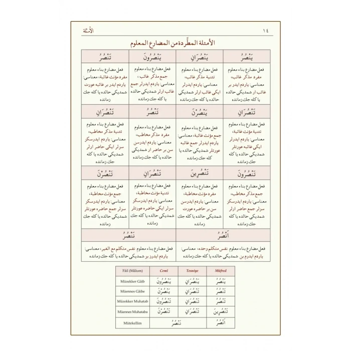 Sarf Arapça Yeni Dizgi