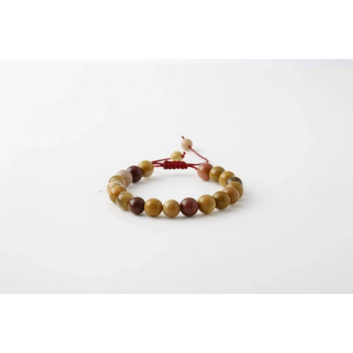 Sarı Jasper 8mm Merdiven Kapama Doğal Taş Bileklik