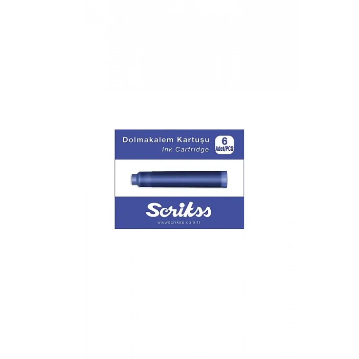 Scrikss Dolma Kalem Kartuşu Mavi