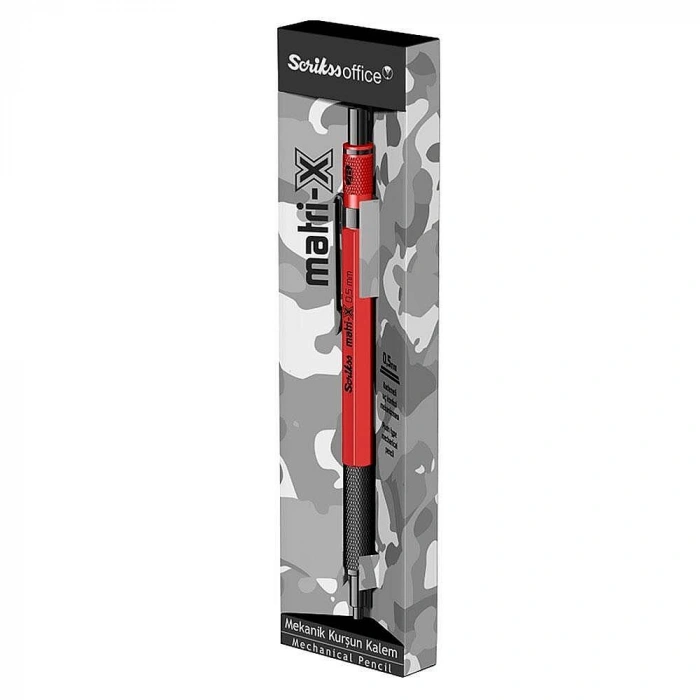 Scrikss Matri-X Mekanik Kurşun Kalem 0.5 mm Kırmızı