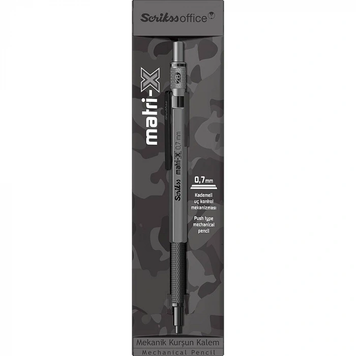 Scrikss Matri-X Mekanik Kurşun Kalem 0.7 mm Gri