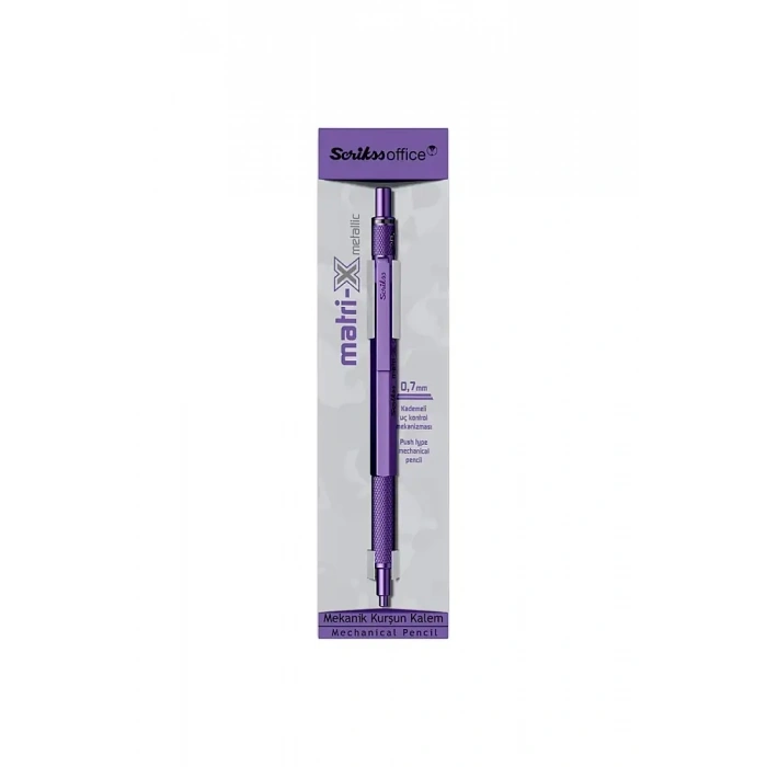 Scrikss Matri-X Mekanik Kurşun Kalem 0.7 mm Metalik Lila