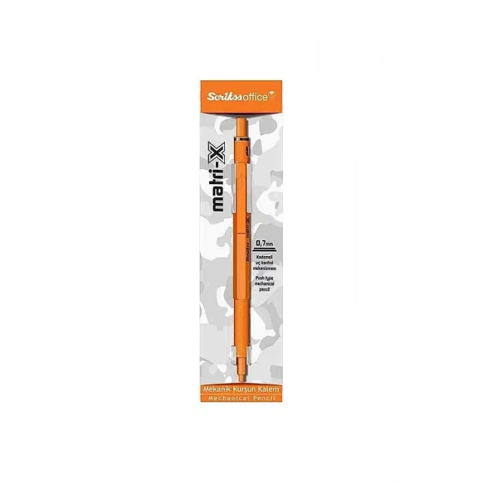 Scrikss Matri-X Mekanik Kurşun Kalem 0.7 mm Turuncu