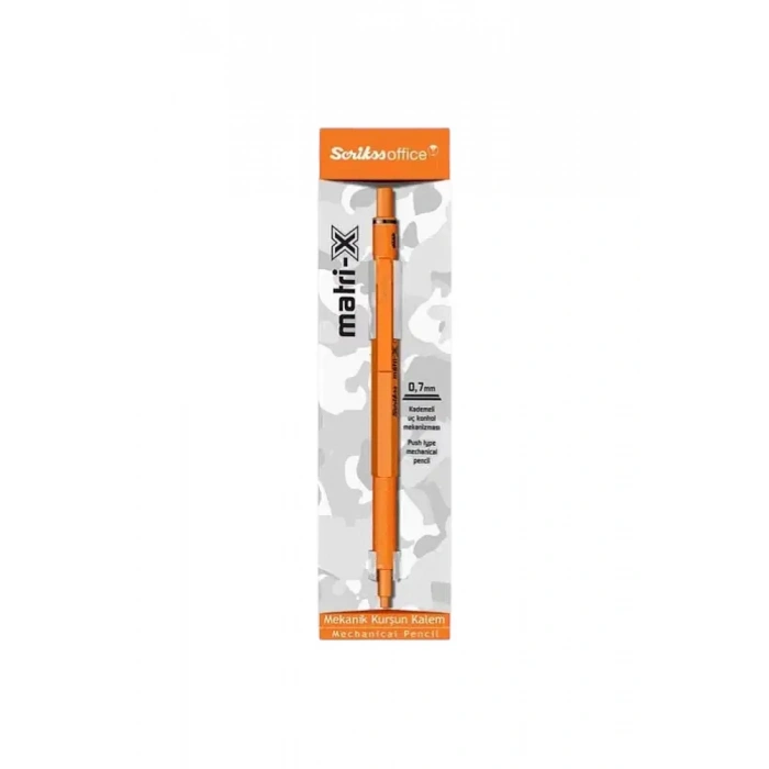 Scrikss Matri-X Mekanik Kurşun Kalem 0.7 mm Turuncu