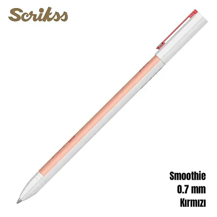 Scrikss Smoothie Jel Kalem 0.7 mm Kırmızı