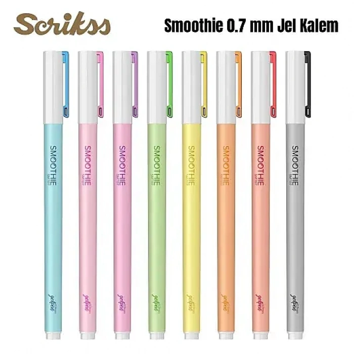 Scrikss Smoothie Jel Kalem 0.7 mm Kırmızı