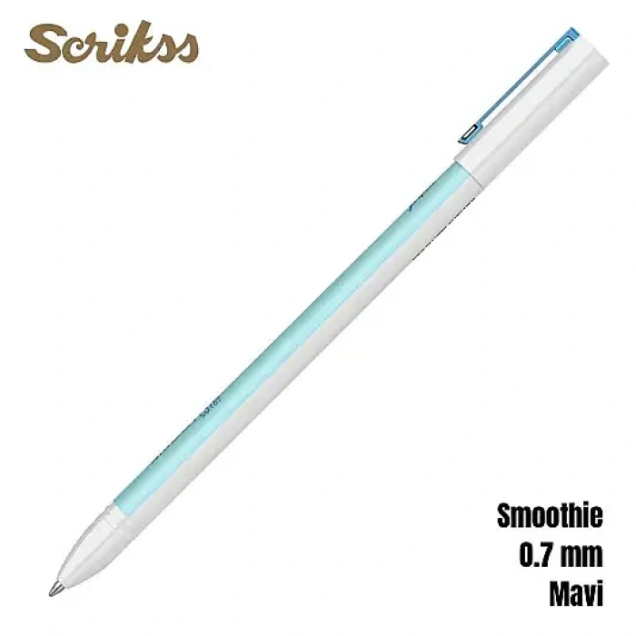 Scrikss Smoothie Jel Kalem 0.7 mm Mavi