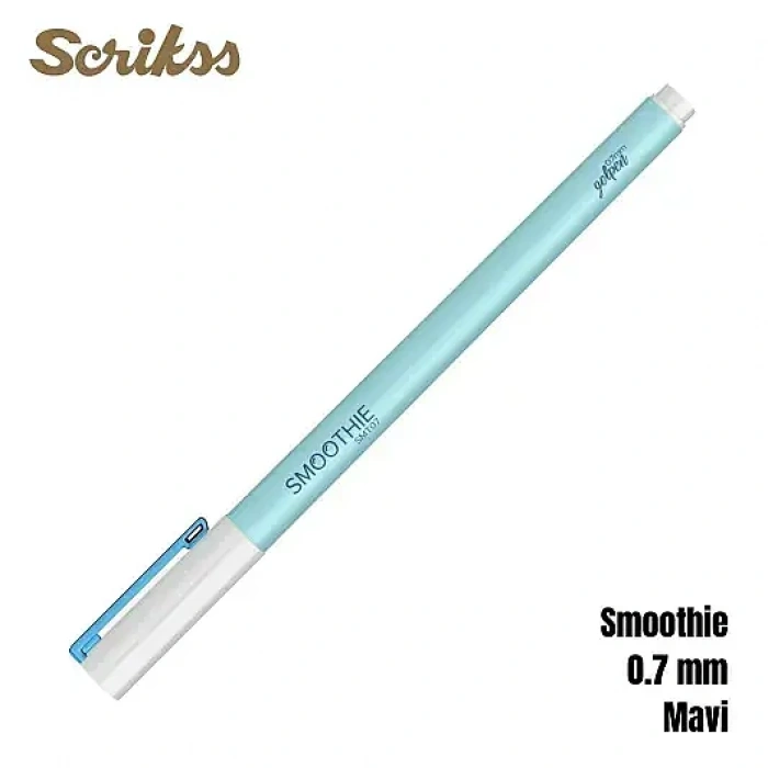Scrikss Smoothie Jel Kalem 0.7 mm Mavi