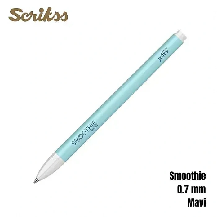 Scrikss Smoothie Jel Kalem 0.7 mm Mavi