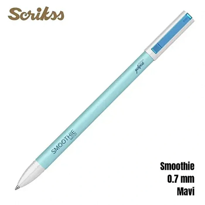 Scrikss Smoothie Jel Kalem 0.7 mm Mavi