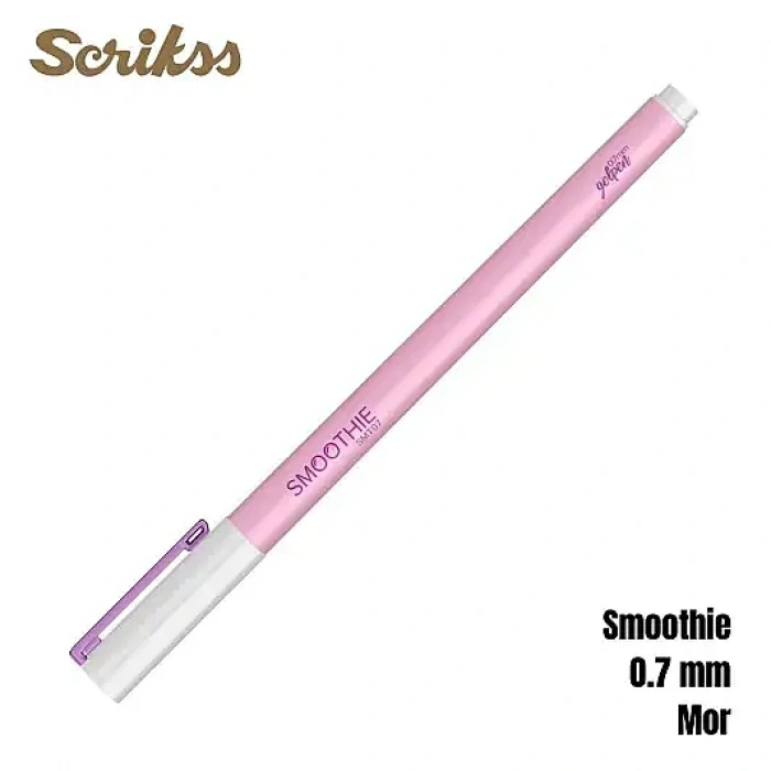 Scrikss Smoothie Jel Kalem 0.7 mm Mor