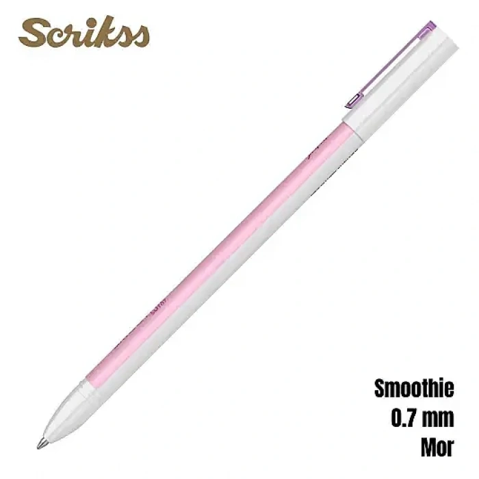 Scrikss Smoothie Jel Kalem 0.7 mm Mor